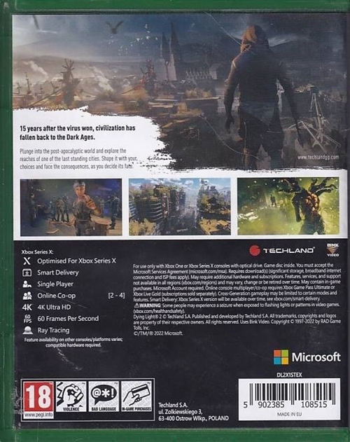 Dying Light 2 Stay Human - XBOX Series X (A Grade) (Genbrug)